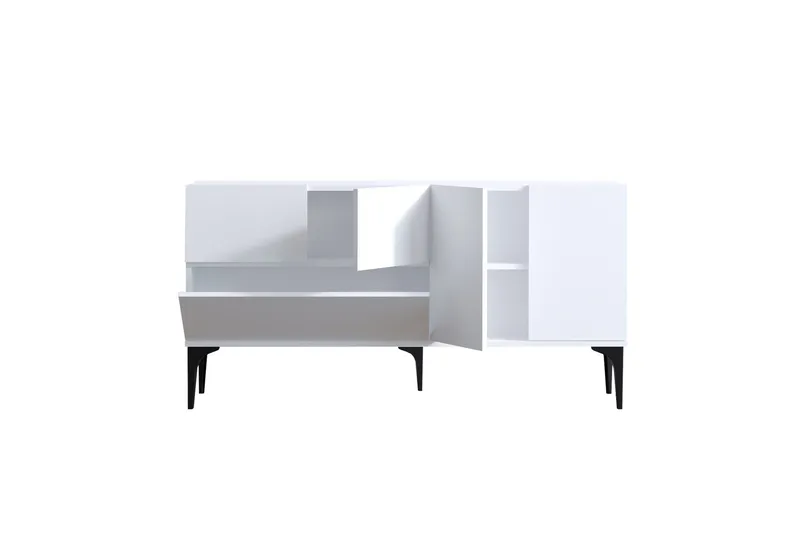 Glise Konsollbord 150 cm - Svart/Hvit - Oppbevaring - Oppbevaringsmøbler - Sideboard & skjenk