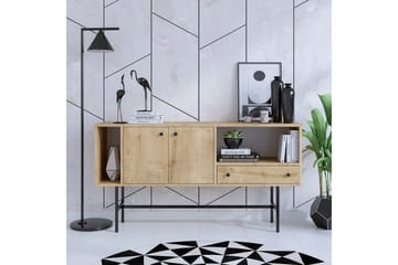 Grayce Konsollbord 150 cm - Eik/Sort - Møbler - Bord - Avlastningsbord & sidobord - Konsollbord & gangbord