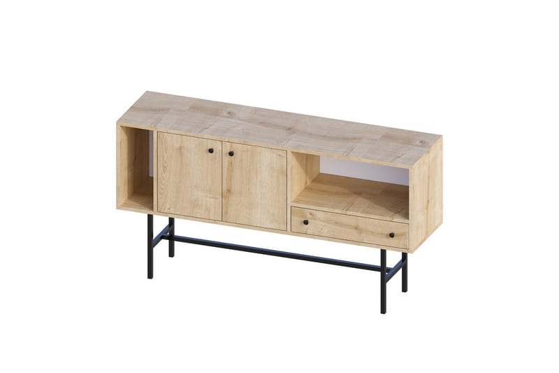 Grayce Konsollbord 150 cm, Eik/Sort