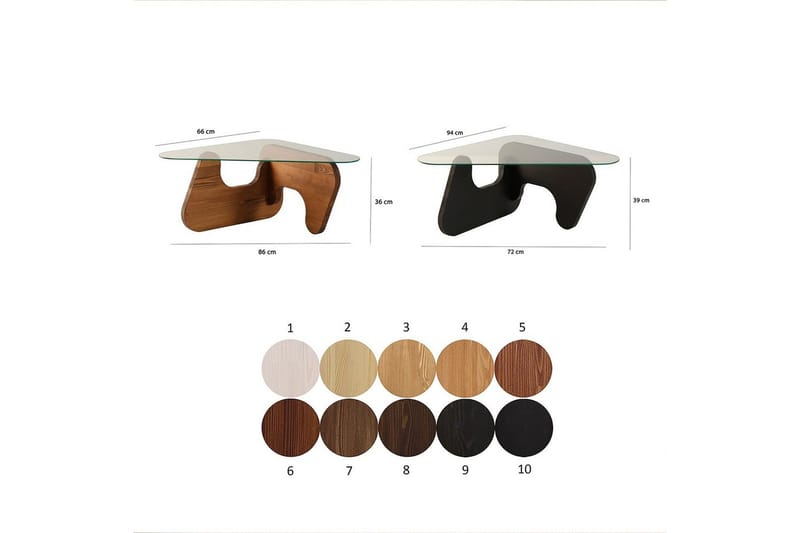 Grayce Settbord 94 cm - Sort - Møbler - Bord - Avlastningsbord & sidobord - Settbord