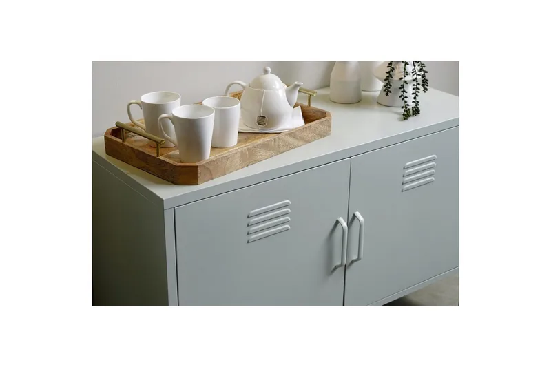 Høyskap Mission District 100x40x64 cm, Lysegrønn - 100x40x64 cm, Lysegrønn - Oppbevaring - Skap - Oppbevaringsskap