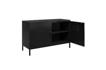 Høyskap Mission District 100x40x64 cm, Svart - 100x40x64 cm, Svart - Oppbevaring - Skap - Oppbevaringsskap