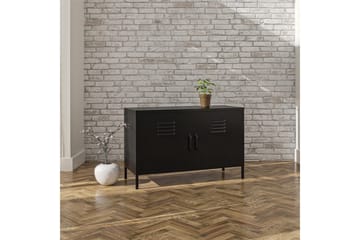 Høyskap Mission District 100x40x64 cm, Svart - 100x40x64 cm, Svart - Oppbevaring - Skap - Oppbevaringsskap