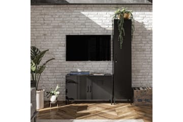 Høyskap Mission District 100x40x64 cm, Svart - 100x40x64 cm, Svart - Møbler - Bord - Avlastningsbord & sidobord - Konsollbord & gangbord