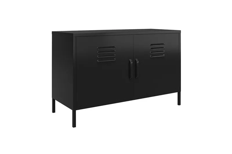 Høyskap Mission District 100x40x64 cm, Svart, 100x40x64 cm, Svart