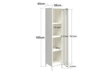 Høyskap Mission District 38x40x185 cm, Rosa - 38x40x185 cm, Rosa - Oppbevaring - Skap - Oppbevaringsskap - Klesskap & skifterom