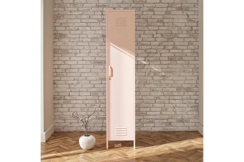 Høyskap Mission District 38x40x185 cm, Rosa - 38x40x185 cm, Rosa - Oppbevaring - Skap - Oppbevaringsskap - Klesskap & skifterom