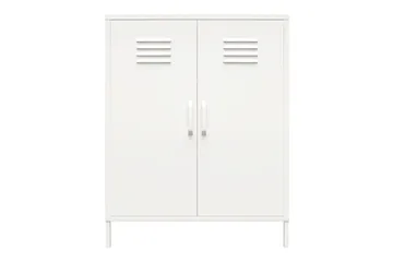 Høyskap Mission District 40x80x102 cm, Hvit - 40x80x102 cm, Hvit - Møbler - Bord - Avlastningsbord & sidobord - Konsollbord & gangbord