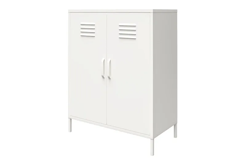 Høyskap Mission District 40x80x102 cm, Hvit - 40x80x102 cm, Hvit - Møbler - Bord - Avlastningsbord & sidobord - Konsollbord & gangbord