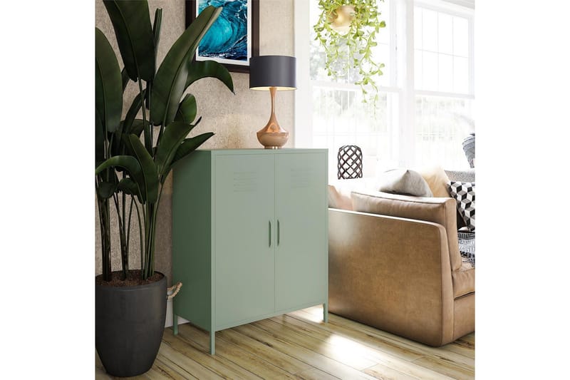 Høyskap Mission District 40x80x102 cm, Lysegrønn - 40x80x102 cm, Lysegrønn - Møbler - Bord - Avlastningsbord & sidobord - Konsollbord & gangbord