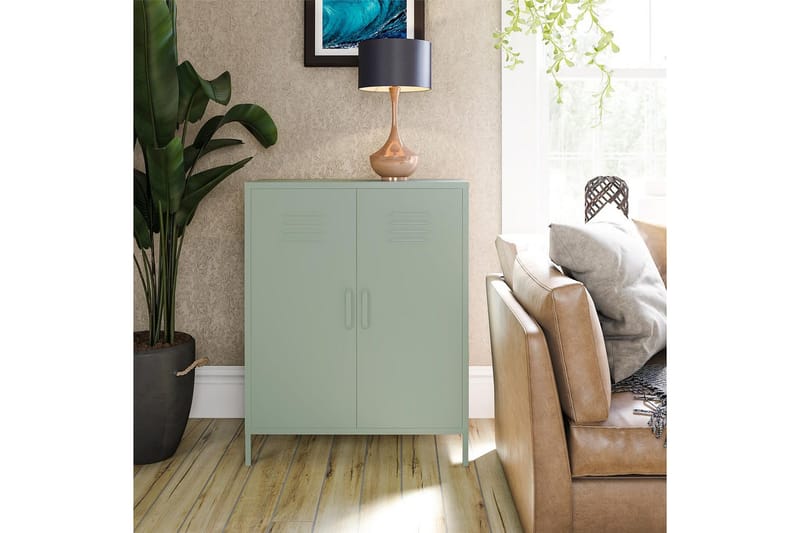 Høyskap Mission District 40x80x102 cm, Lysegrønn - 40x80x102 cm, Lysegrønn - Møbler - Bord - Avlastningsbord & sidobord - Konsollbord & gangbord
