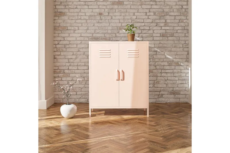 Høyskap Mission District 40x80x102 cm, Rosa - 40x80x102 cm, Rosa - Oppbevaring - Skap - Oppbevaringsskap