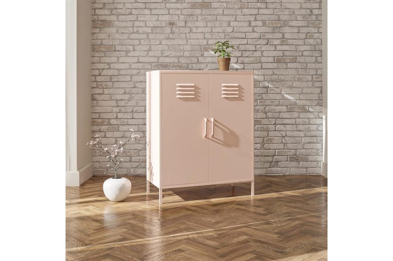 Høyskap Mission District 40x80x102 cm, Rosa - 40x80x102 cm, Rosa - Oppbevaring - Skap - Oppbevaringsskap