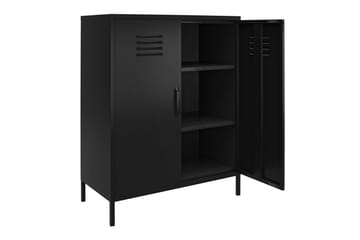 Høyskap Mission District 40x80x102 cm, Svart - 40x80x102 cm, Svart - Oppbevaring - Skap - Oppbevaringsskap