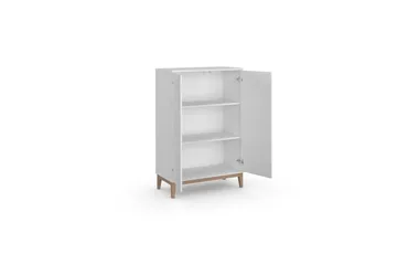 Høyskap Pelle Hvit/Wotan Eik - Hvit/Wotan Eik - Oppbevaring - Skap - Oppbevaringsskap