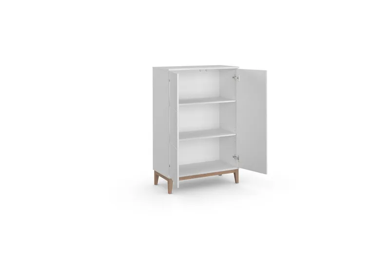 Høyskap Pelle Hvit/Wotan Eik - Hvit/Wotan Eik - Oppbevaring - Skap - Oppbevaringsskap