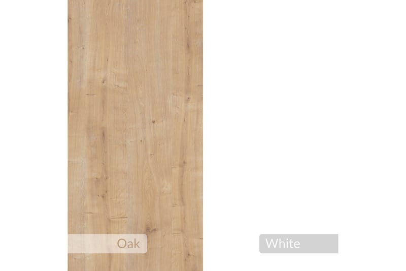 Haelyn Nattbord 30 cm - Eik/Hvit - Møbler - Bord - Avlastningsbord & sidobord - Sengebord & nattbord