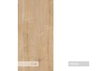 Haelyn Nattbord 30 cm - Eik/Hvit - Møbler - Bord - Avlastningsbord & sidobord - Sengebord & nattbord