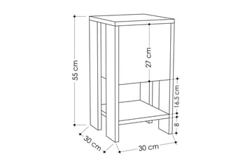 Haelyn Nattbord 30 cm - Multifarget - Møbler - Bord - Avlastningsbord & sidobord - Sengebord & nattbord