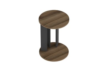 Haelyn Sidebord 34 cm - Valnøtt/Antrasitt - Møbler - Bord - Avlastningsbord & sidobord - Brettbord og småbord