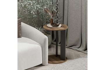 Haelyn Sidebord 34 cm - Valnøtt/Antrasitt - Møbler - Bord - Avlastningsbord & sidobord - Lampebord & sidebord