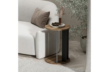 Haelyn Sidebord 34 cm - Valnøtt/Antrasitt - Møbler - Bord - Avlastningsbord & sidobord - Lampebord & sidebord