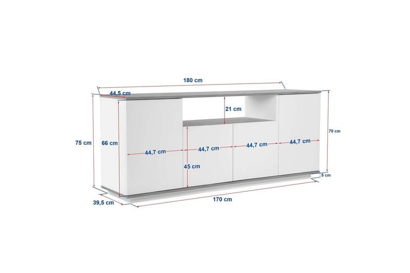 Hano Konsollbord 180 cm - Natur - Møbler - Bord - Avlastningsbord & sidobord - Konsollbord & gangbord