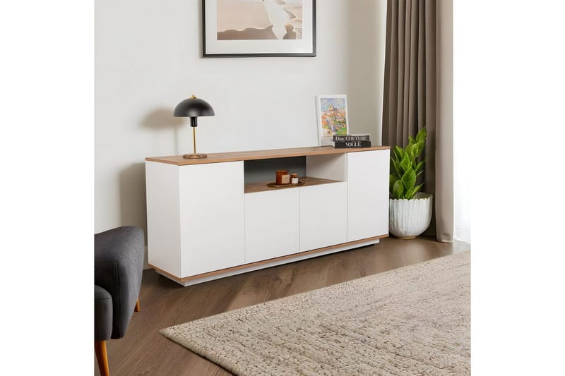 Hano Konsollbord 180 cm - Natur/Hvit - Møbler - Bord - Avlastningsbord & sidobord - Konsollbord & gangbord