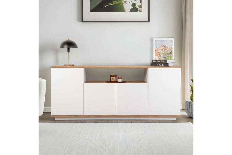 Hano Konsollbord 180 cm - Natur/Hvit - Møbler - Bord - Avlastningsbord & sidobord - Konsollbord & gangbord