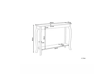 Hartford Avlastningsbord 100 cm - Hvit - Møbler - Bord - Avlastningsbord & sidobord - Konsollbord & gangbord