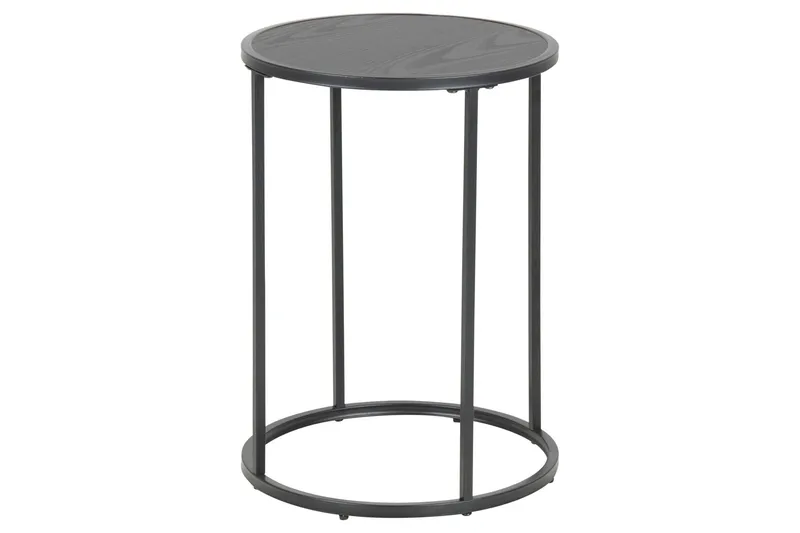 Hartsoe Sidebord 40x40 cm, Svart