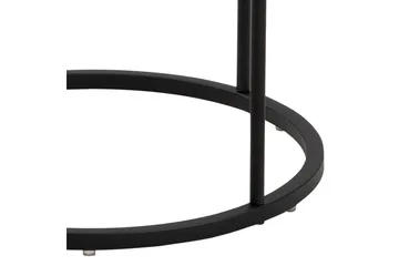 Hastane Nattbord 40 cm Rund med Skuffer i Tre og Metall - Hvit - Møbler - Bord - Avlastningsbord & sidobord - Sengebord & nattbord