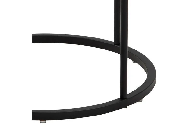 Hastane Nattbord 40 cm Rund med Skuffer i Tre og Metall - Hvit - Møbler - Bord - Avlastningsbord & sidobord - Sengebord & nattbord
