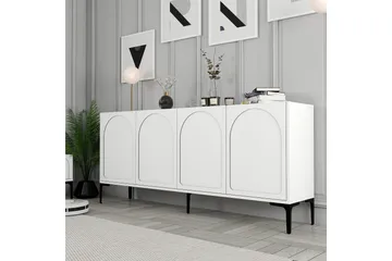 Hazim Konsollbord 180 cm - Hvit/Svart - Møbler - Bord - Avlastningsbord & sidobord - Konsollbord & gangbord