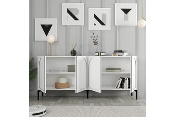 Hazim Konsollbord 180 cm - Hvit/Svart - Møbler - Bord - Avlastningsbord & sidobord - Konsollbord & gangbord