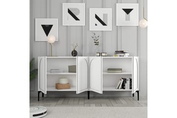 Hazim Konsollbord 180 cm - Hvit/Svart - Møbler - Bord - Avlastningsbord & sidobord - Konsollbord & gangbord