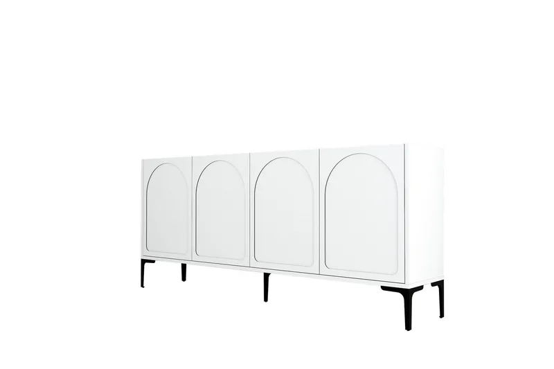 Hazim Konsollbord 180 cm, Hvit/Svart