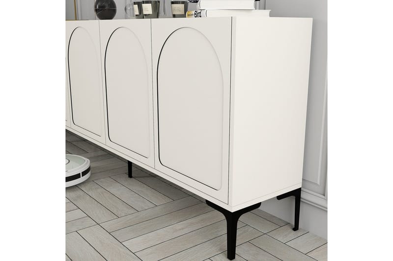 Hazim Konsollbord 180 cm - Krem/Svart - Møbler - Bord - Avlastningsbord & sidobord - Konsollbord & gangbord