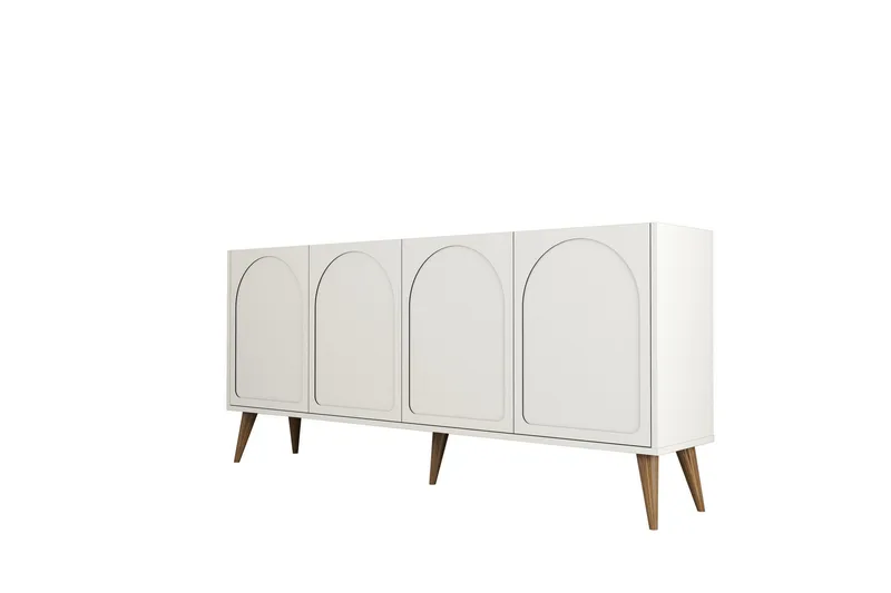 Hazim Konsollbord 180 cm, Krem/Valnøtt