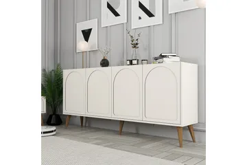 Hazim Konsollbord 180 cm - Krem/Valnøtt - Møbler - Bord - Avlastningsbord & sidobord - Konsollbord & gangbord