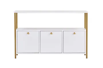 Hemani Konsollbord 120 cm - Hvitt og gull - Møbler - Bord - Avlastningsbord & sidobord - Konsollbord & gangbord