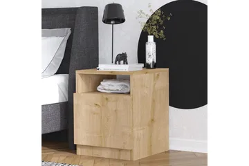 Heren Nattbord 40 cm - Valnøtt - Møbler - Bord - Avlastningsbord & sidobord - Sengebord & nattbord