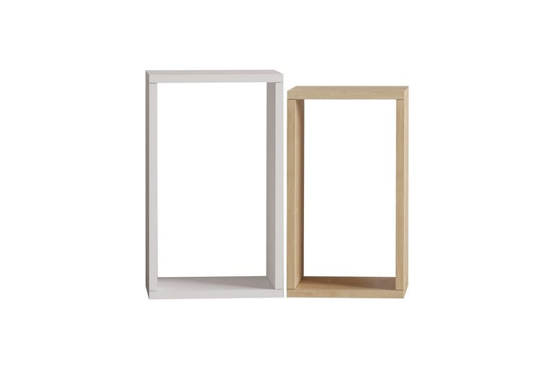 Hesper Sidebord 30 cm - Eik/Hvit - Møbler - Bord - Avlastningsbord & sidobord - Lampebord & sidebord