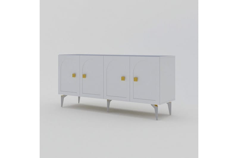 Hideaki Konsollbord 150 cm - Gull/Hvit - Møbler - Bord - Avlastningsbord & sidobord - Konsollbord & gangbord