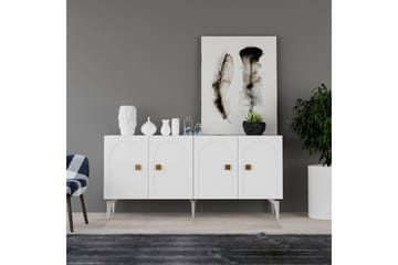 Hideaki Konsollbord 150 cm - Gull/Hvit - Møbler - Bord - Avlastningsbord & sidobord - Konsollbord & gangbord