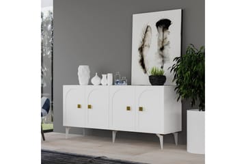 Hideaki Konsollbord 150 cm - Gull/Hvit - Møbler - Bord - Avlastningsbord & sidobord - Konsollbord & gangbord