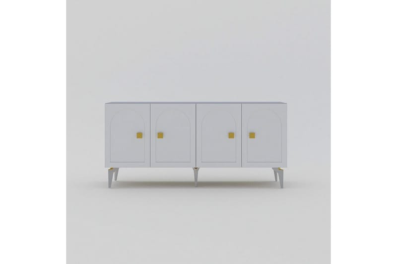 Hideaki Konsollbord 150 cm - Gull/Hvit - Møbler - Bord - Avlastningsbord & sidobord - Konsollbord & gangbord