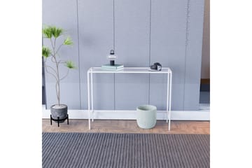 Horacio Sidebord 100 cm - Hvit/Gjennomsiktig - Møbler - Bord - Avlastningsbord & sidobord - Lampebord & sidebord