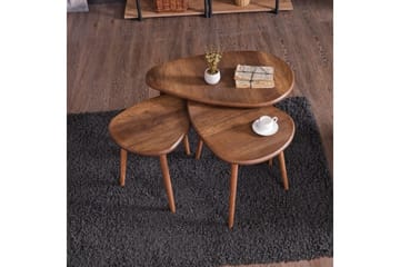 Horatio Sett med bord 80 cm - Sand - Møbler - Bord - Avlastningsbord & sidobord - Settbord