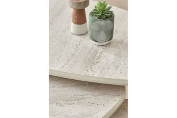 Horatio Sett med bord 80 cm - Sand - Møbler - Bord - Avlastningsbord & sidobord - Settbord